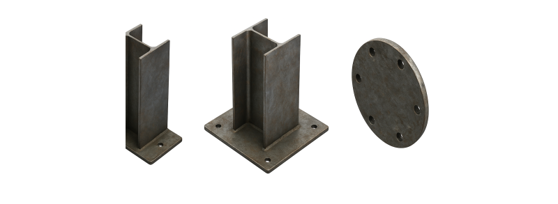 Verschillende soorten aanlasplaat voor constructiestaal 