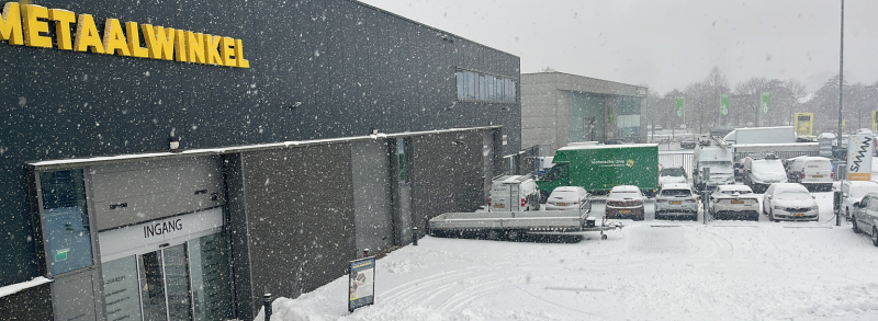 2026 begint met een echte wintertest: sneeuwschuiver in actie 