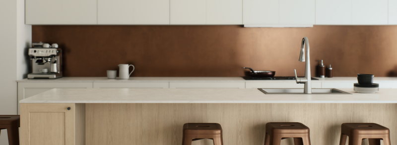 Koperen achterwand keuken kopen: zo pak je het aan