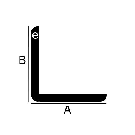 Verbergen repertoire Harden Aluminium L-profiel met 3 afgeronde hoeken bestellen? | Metaalwinkel |  Direct uit voorraad leverbaar