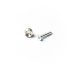 Aluminium knopje met houtschroef