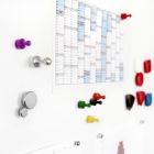 Magneetbord staal verzinkt met whiteboardfolie