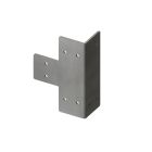 3-weg T-stuk 90⁰ gebogen RVS - Brackets