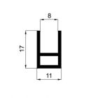 Aluminium voorzetraamprofiel Geanodiseerd