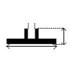 Modelbouw messing flensprofiel gefreesd