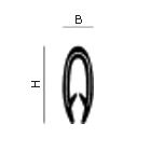 Rubber corrosserie profielen type 1