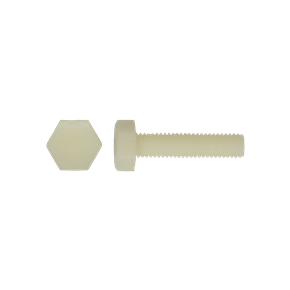 Zeskanttapbout Nylon PA6B6 Natuurkleur
