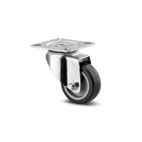 Zwenkwiel ø050mm | Draagv. 40kg | Diam 40| Breedte 19| Hoogte 70 | Plaat38/48x48/38 mm