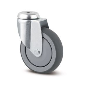 Zwenkwiel ø075mm | Draagv.75kg | Diam 75| Breedte 25| Hoogte 100