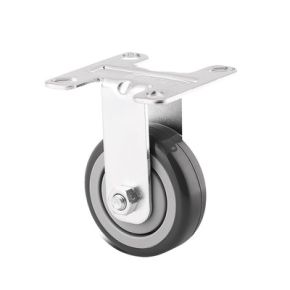 Bokwiel ø050mm | Draagv. 40 kg | Diam 50| Breedte 19| Hoogte 69 | Plaat 55 x 55 mm