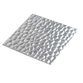Aluminium designplaat hamerslag grof