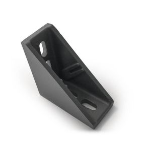 Hoekstuk 45x90mm | Grijs gepoedercoat - Minitec