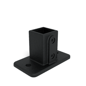 Type 12S-40 | Rechthoekige voetplaat | Zwart