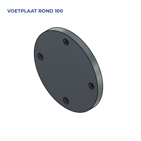 Voetplaat Rond Universeel