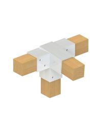 4-weg koppeling 5° midden scherp - Topclamp Wood Aluminium