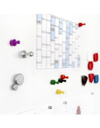 Magneetbord staal verzinkt met whiteboardfolie