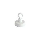 deco potmagneet met haakje wit