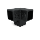 Type 18S-40 | Drieweg kniestuk 90° | Zwart