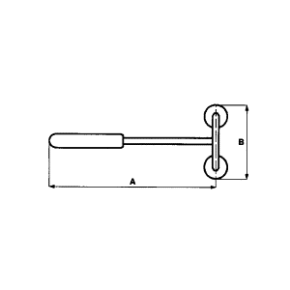 Dubbele magneettang met afdrukmachine