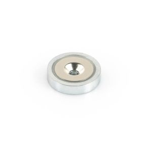 Neodymium potmagneet met doorlopend verzonken gat verzinkt