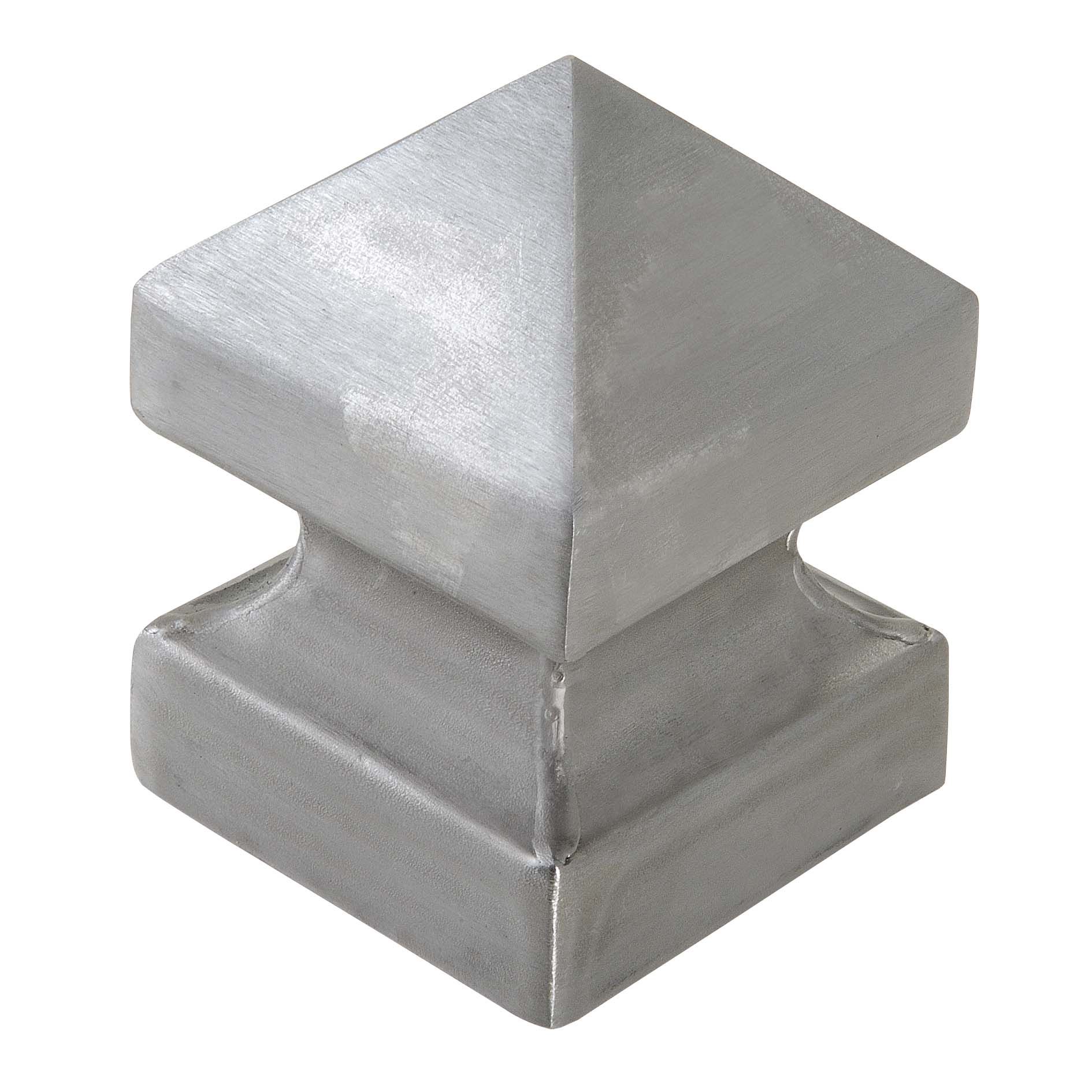 Speelhuis & speeltoestel :: Onderdelen :: Paalornament Afdekkap / paalkap metaal zwart 9x9 cm