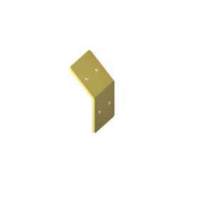 2-weg 45⁰ gebogen Messing - Rebel Brackets