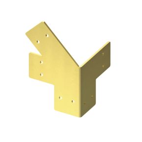 4-weg 90⁰ gebogen links Messing - Rebel Brackets