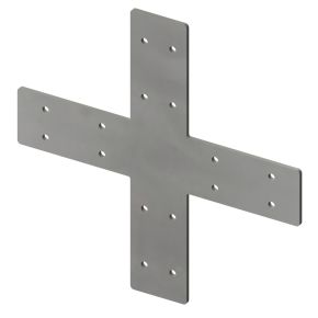 4-weg 90⁰ kruis lang RVS - Brackets