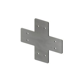 4-weg 90⁰ kruis RVS - Brackets