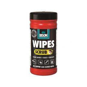 Bison Wipes scrub pot | 40 stuks