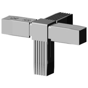 Handyclamp | Stalen kern | Grijs | 4-weg hoek | 25x25x1,5 mm