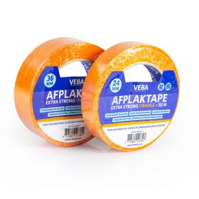 Afplaktape extra strong orange