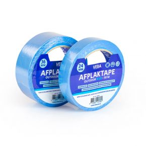 Afplaktape outdoor blue