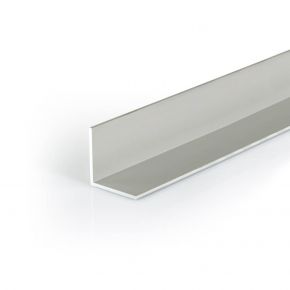 Aluminium L-profiel geanodiseerd RVS-look