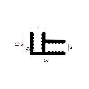 Plaathoekprofiel type 2