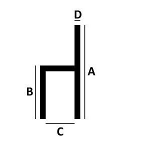 Stoeltjesprofiel blank