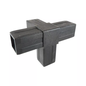Buisverbinder T-stuk 4-weg zwart