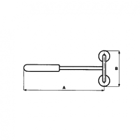 Dubbele magneettang met afdrukmachine