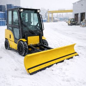 Verstelbare sneeuwschuiver voor heftruck