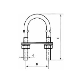 U-beugel + plaat (RVS 316)